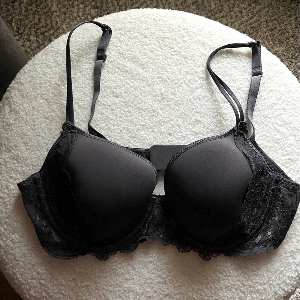 SIMONE PERELE Black Lace Trim T-Shirt Bra with Underwire